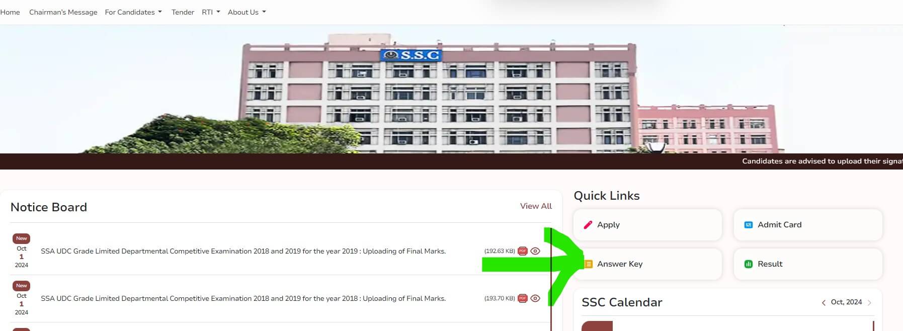 SSC CGL Answer Key 2024